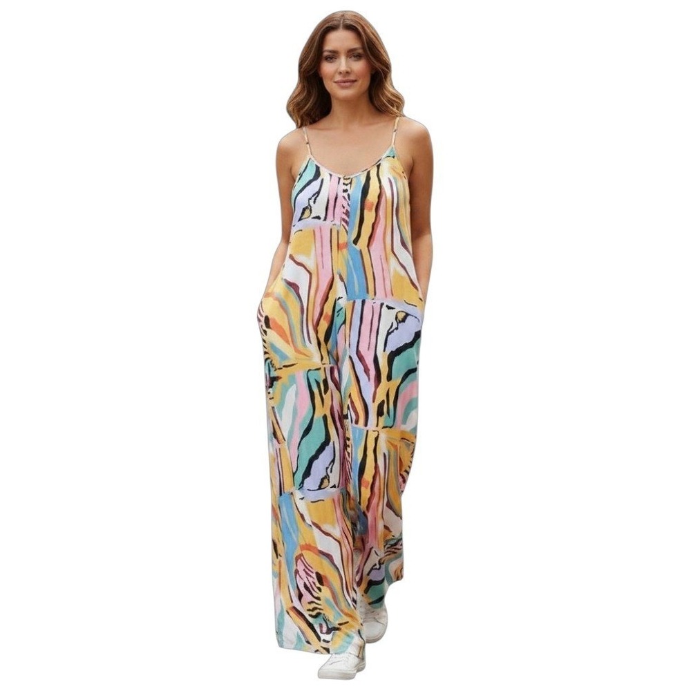 The Sang Super Wide Leg Dopamine Sleeveless Jumper Women's Size Small Flowy Boho